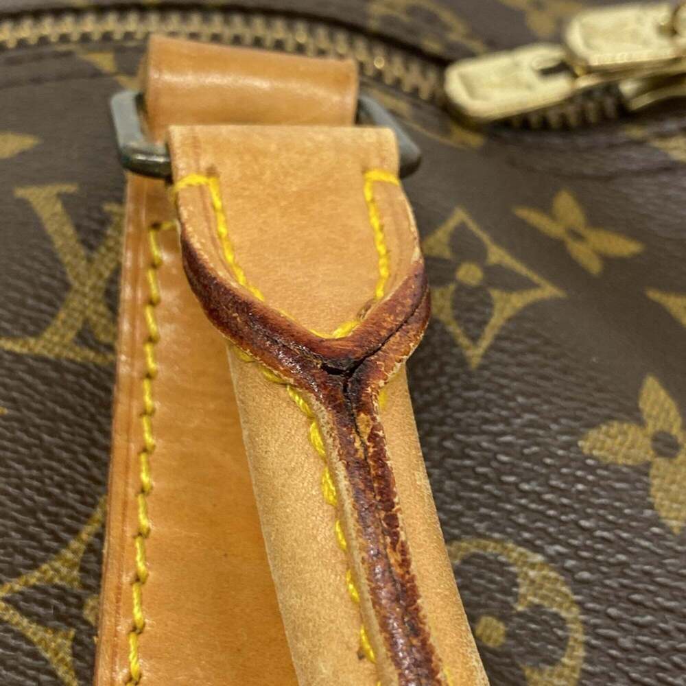 LOUIS VUITTON Brown Monogram Keepall 55 Boston Bag - Picture 9 of 10